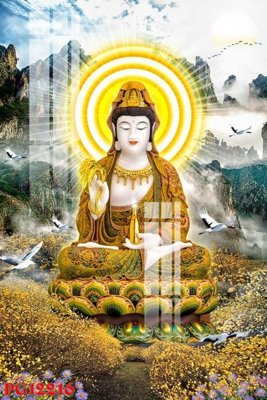 File tranh in mica File tranh phật giáo PG12216 (độ phân giải cao)