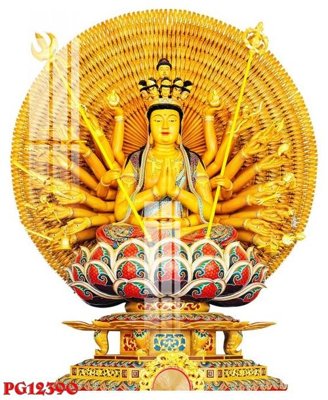 File in trần File tranh phật giáo PG12390 (bản gốc) bầu trời