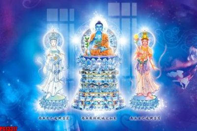 File tranh gốc in trần nhà File tranh phật giáo PG13317 3D