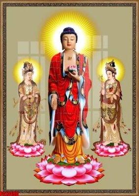 File tranh gốc in trần nhà File tranh phật giáo PG13490 3D