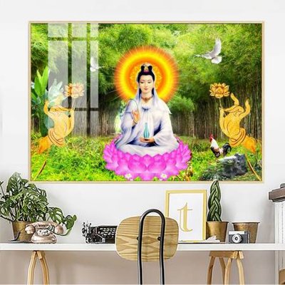 File gốc File tranh phật giáo PG13523 (in lụa) tranh thuận buồm