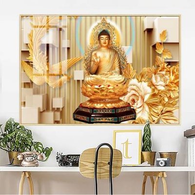 File tranh in trần 3D File tranh phật giáo PG13536 (ảnh gốc)