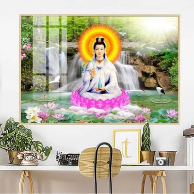 Download file gốc File tranh phật giáo PG13558 (in lụa) tranh 3D