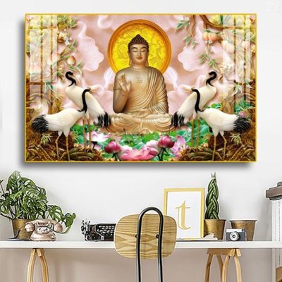 File gốc File tranh phật PG1445 (in lụa) tranh thuận buồm