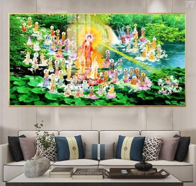 File in trần File tranh phật PG1520 (bản gốc) phong cảnh