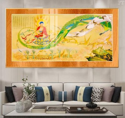 Download file gốc File tranh phật PG1593 (in lụa) hoa lá