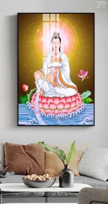 File gốc File tranh phật PG1932 (in tráng gương) ốp tường