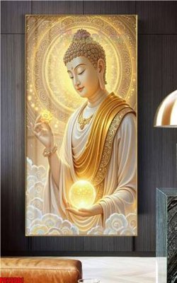 File tranh File tranh phật giáo 5D PG20001 (gốc) in trên kính