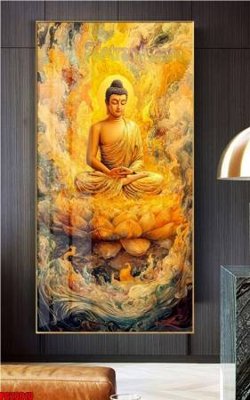 Download file tranh PSD File tranh phật giáo 5D PG20010 để chỉnh sửa