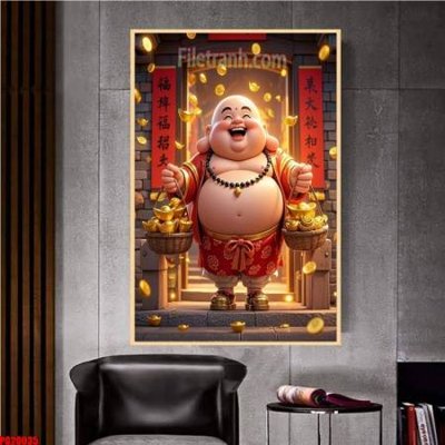 File gốc File tranh phật giáo 5D PG20035 (in tráng gương) hiện đại