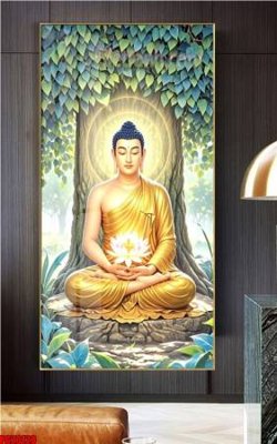 Download file File tranh phật giáo 5D PG20128 (gốc) in mica ốp bếp