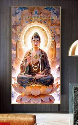 File gốc in ấn File tranh phật giáo 5D PG20137 độ phân giải cao