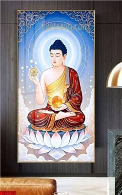 File gốc File tranh phật giáo 5D PG20162 (in tráng gương) hiện đại