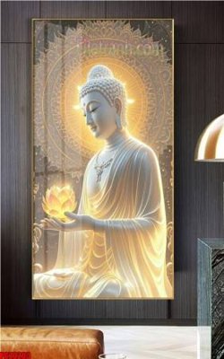 File in trần File tranh phật giáo 5D PG20203 (bản gốc) mây trời