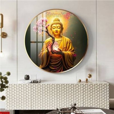 File gốc File tranh tròn phật giáo 5D PG20243 (in mica) làm bảng hiệu