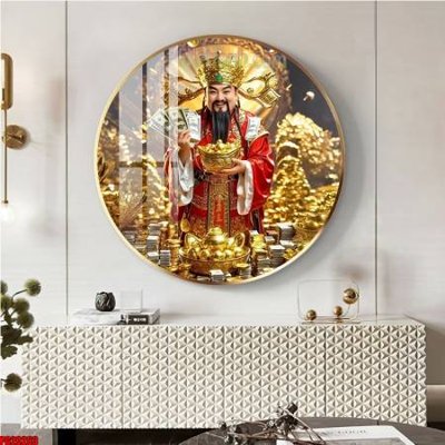 File in trần File tranh tròn phật giáo 5D PG20263 (bản gốc) đại dương