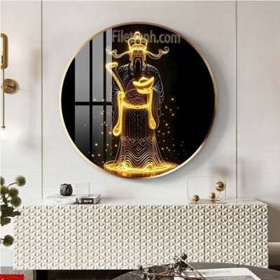 File tranh gốc File tranh tròn phật giáo 5D PG20266 chủ đề hiện đại