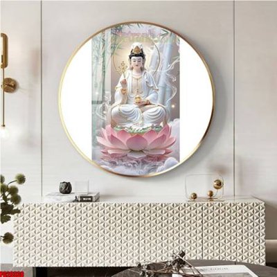 File ảnh File tranh tròn phật giáo 5D PG20330 (gốc) cho trang trí nội thất