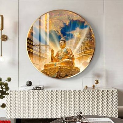 File tranh File tranh tròn phật giáo 5D PG20346 (bản gốc) in lụa 5D