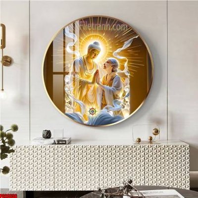 File gốc File tranh tròn phật giáo 5D PG20356 (trang trí) phòng làm việc