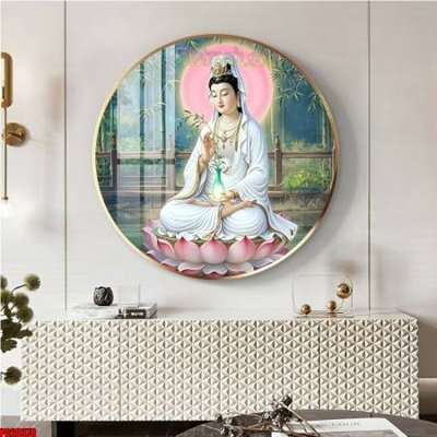 File in mica File tranh tròn phật giáo 5D PG20378 (ảnh gốc) đẹp