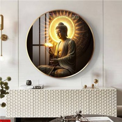 File gốc File tranh tròn phật giáo 5D PG20398 (trang trí) phòng ngủ