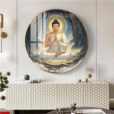 File tranh File tranh tròn phật giáo 5D PG20409 (gốc) chủ đề thành phố