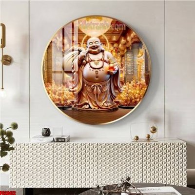 File in trần File tranh tròn phật giáo 5D PG20412 (file gốc) phong thủy