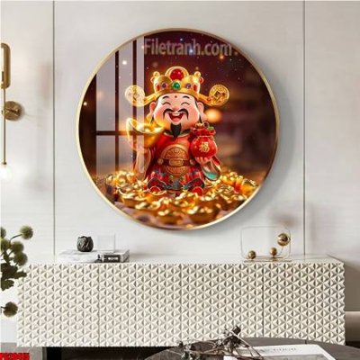 File gốc File tranh tròn phật giáo 5D PG20415 (vector) cho in ấn