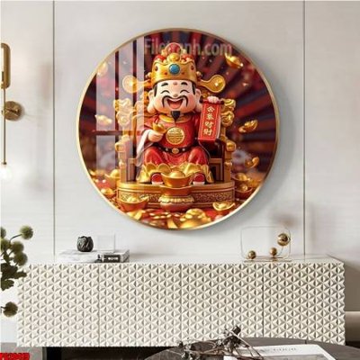 File ảnh File tranh tròn phật giáo 5D PG20419 (gốc) in decal dán tường