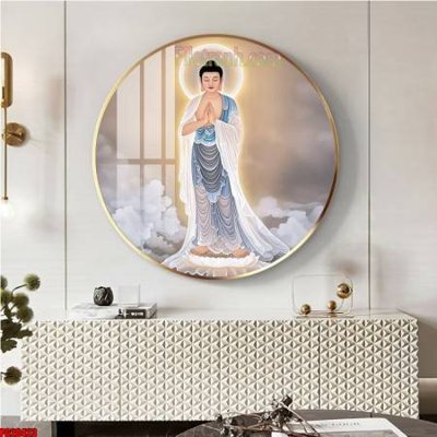 File in mica File tranh tròn phật giáo 5D PG20423 (ảnh gốc) đẹp