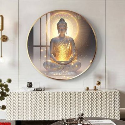 File tranh gốc File tranh tròn phật giáo 5D PG20433 (bản đẹp) độc quyền