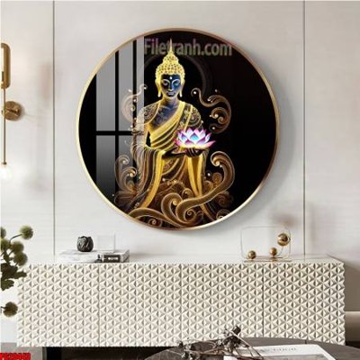 Tải xuống file tranh gốc File tranh tròn phật giáo 5D PG20443 (PSD/TIFF)