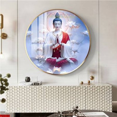 Tải file File tranh tròn phật giáo 5D PG20452 (gốc) in tranh tráng gương
