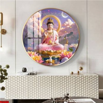 File tranh File tranh tròn phật giáo 5D PG20466 (ảnh gốc) chi tiết rõ ràng