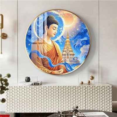 File ảnh File tranh tròn phật giáo 5D PG20467 (gốc) in Hiflex