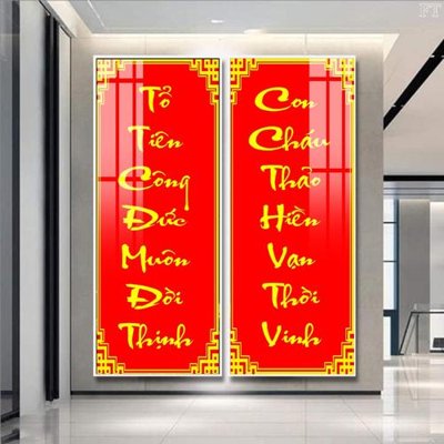 File in mica File tranh phật PG2141 (bản gốc) làm vách ngăn