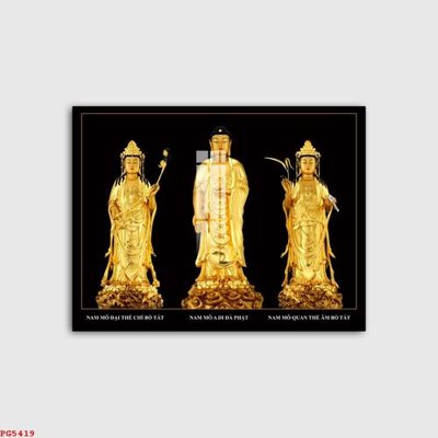 File gốc File tranh phật PG5419 (in tráng gương) hiện đại