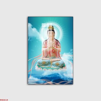 File in trần File tranh phật PG5819 (file gốc) hoa văn 3D