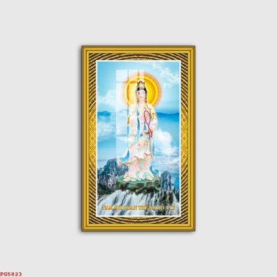 File tranh File tranh phật PG5823 (bản gốc) in lụa dán tường