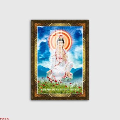 Ảnh gốc file in lụa File tranh phật PG5833 chi tiết