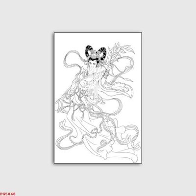 File ảnh File tranh phật PG5848 (gốc) in decal dán tường