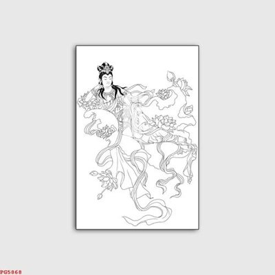 File gốc File tranh phật PG5868 (PNG) chất lượng cao