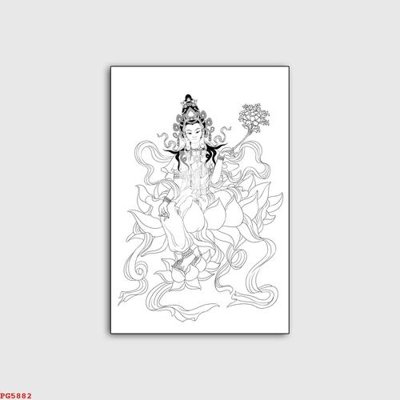Hình ảnh file gốc File tranh phật PG5882 (chất lượng cao)