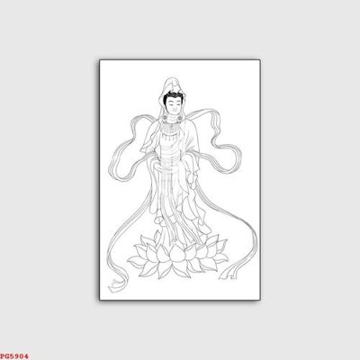 Download file File tranh phật PG5904 (chuẩn in) File tranh phật PG5904