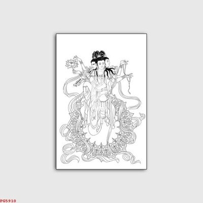 File PSD File tranh phật PG5910 (bản gốc) độ phân giải cao