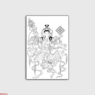 File gốc in ấn File tranh phật PG5912 chuẩn màu CMYK