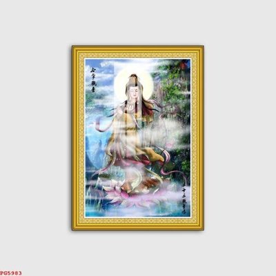 File in mica File tranh phật PG5983 (bản gốc) làm vách ngăn
