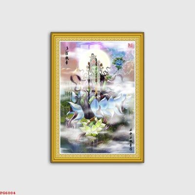 File in mica File tranh phật PG6004 (bản gốc) làm vách ngăn