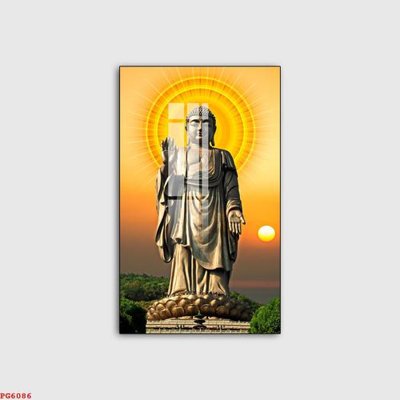 Download file gốc File tranh phật PG6086 (in lụa) hoa lá